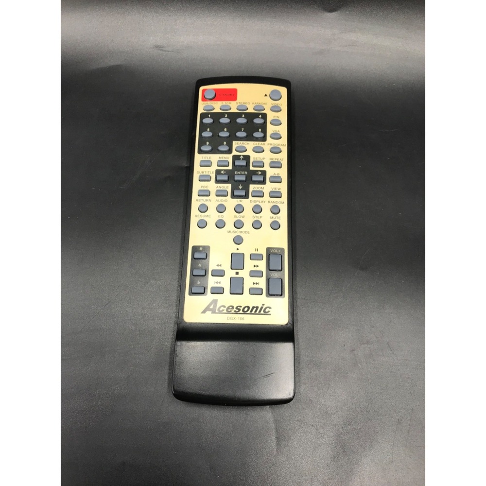 Acesonic DGX-106 Karaoke Remote Control, Black Silver - OEM Original Replacement